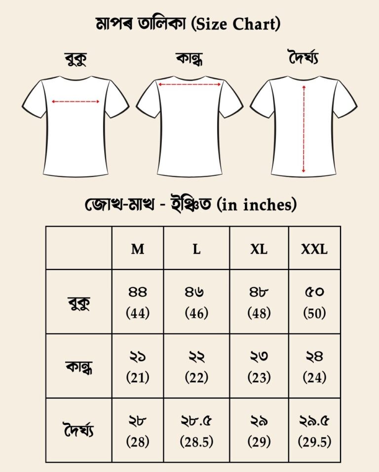 FittingFattang.com Size Chart