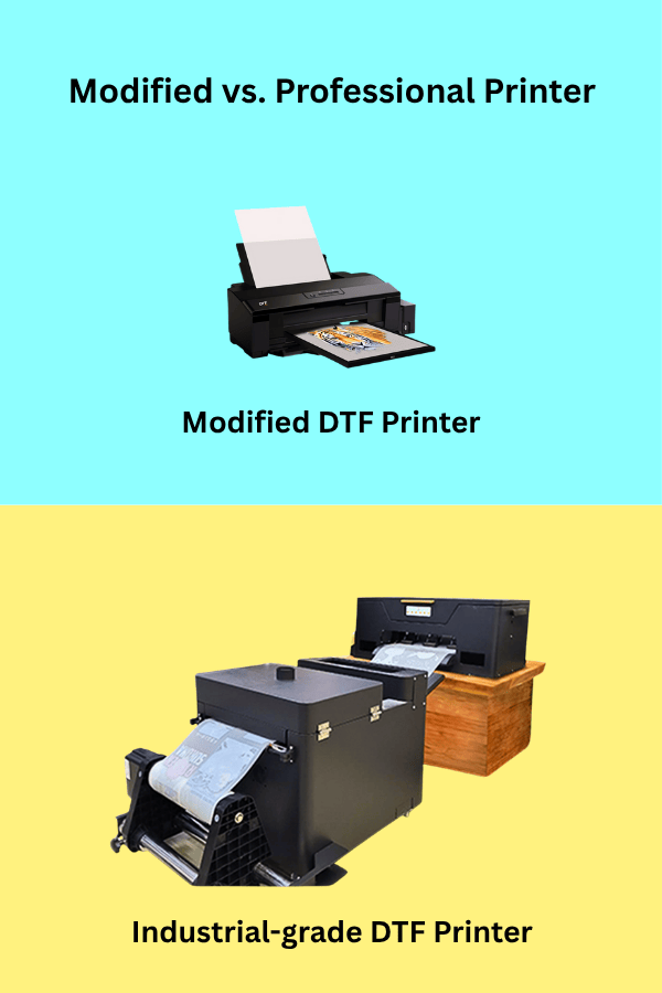 Modified dtf printer vs Professional dtf printer