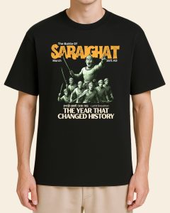 The Battle of Saraighat T-shirt - Model - Front