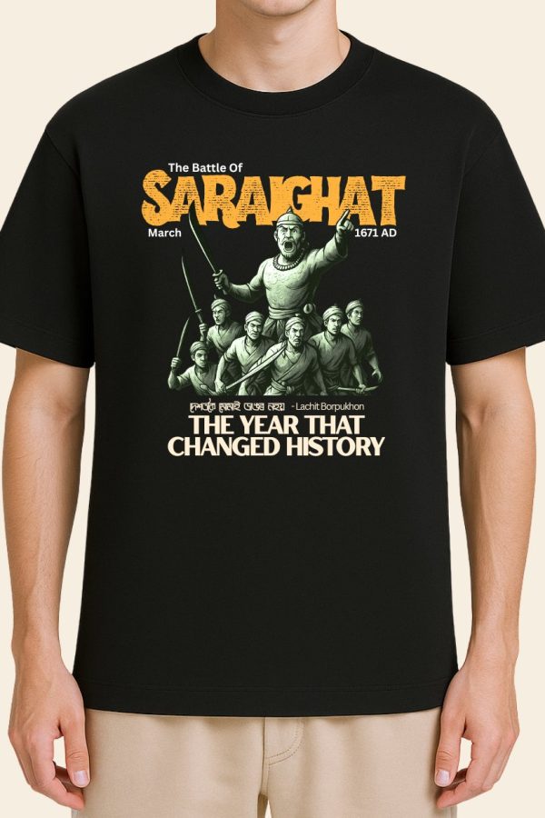 The Battle of Saraighat T-shirt - Model - Front